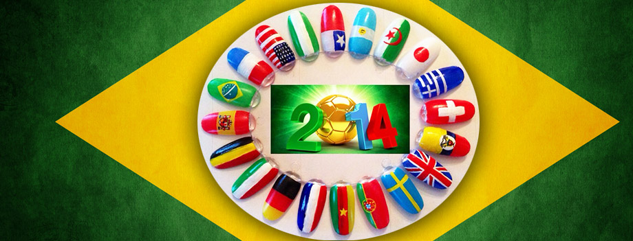 Nail Art peinture<br>miniature World Cup