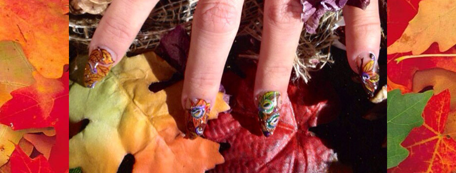 Nail Art peinture miniature, sous le vent
