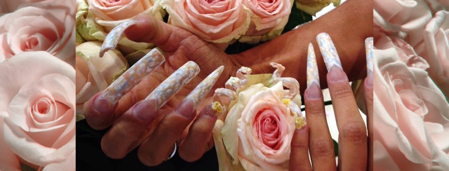 Nails Arts gel marbré de printemps